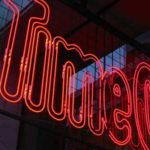 A neon Time Out sign
