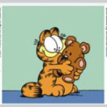 Garfield with his Teddy Bear